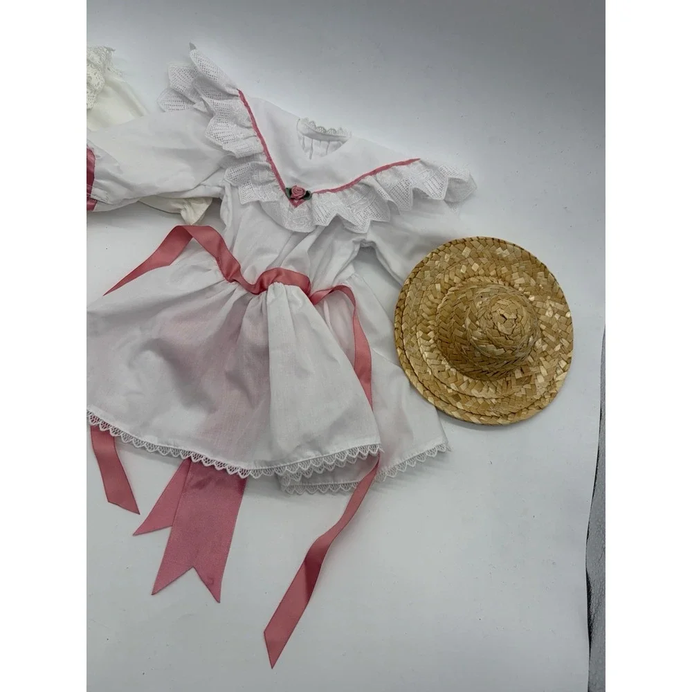 Pleasant Company American Girl Samantha Tea Dress Lacy Nightgown Summer Hat Lot